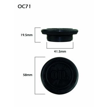 CPC Auto Components OC71 Oil Cap