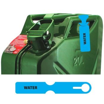 Fuel Can Tag Water Fuel Safe
