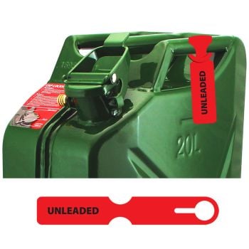 Fuel Can Tag Unleaded Fuel Safe