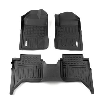 RubberTree Deep Dish Car Mats fits Ford Ranger Next Gen XLT Sport Wildtrak Raptor 2022-on 5 Seats FDR001-3D