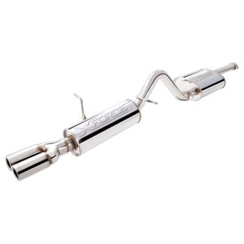 XForce 2.5 Inch Cat-Back System Raw 409 Stainless For XL