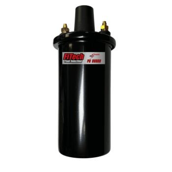 FiTech 99906 Go Spark Oil Filled Round Ignition Coil Black