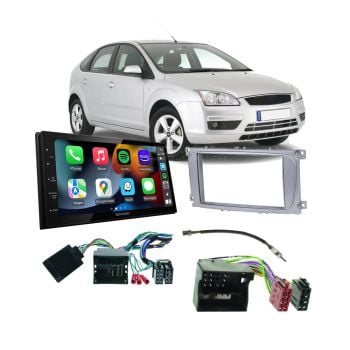 Ford Focus 2005-2009 LS LT Round Head Unit Apple CarPlay Android Auto Head Unit Upgrade Kit