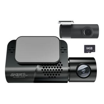 Gator G4KDVR32 4K UHD Smart Wifi Dash Cam With Rear Camera 64GB