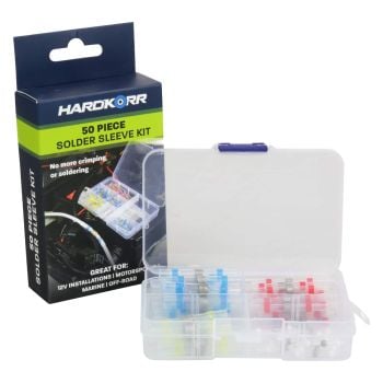 Hardkorr Heat-Activated Solder Sleeve Kit 50 pcs HKPSOLSLV50