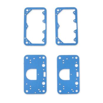 Holley Metering Block/Fuel Bowl Gasket Kit fits Holley 4150 Series Blue Non-Stick two of 108-89 & 108-83 HO108-200