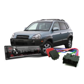 Hyundai Tucson 2004-2009 Single DIN Head Unit Upgrade Kit