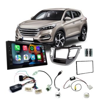 Hyundai Tucson 2015-2016 Apple CarPlay Android Auto Head Unit Upgrade Kit