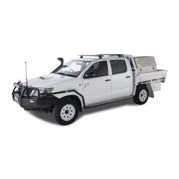 Rhino Rack Vortex RLT600 Trackmount Black 2 Bar Roof Rack JA6178