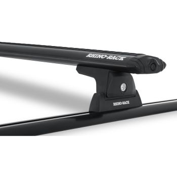 Rhino Rack Vortex RLT600 Trackmount Black 2 Bar Roof Rack JA8121