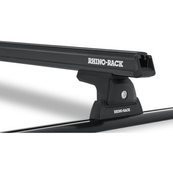 Rhino Rack HD RLT600 Trackmount Black 2 Bar Roof Rack JA8348