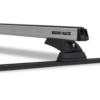 Rhino Rack HD RCL Trackmount Silver 2 Bar Roof Rack JB0045