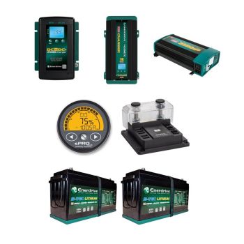 Enerdrive B-TEC 400Ah Combo with 100A AC/40A DC Chargers 2600W Inverter ePRO Monitor