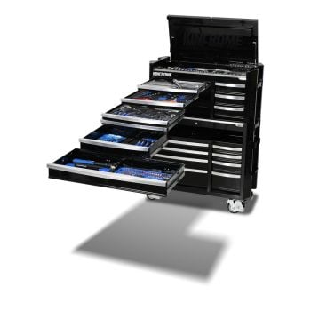 Kincrome K1970B Contour 42" 17 Drawer Workshop Tool Kit Black 475-Piece