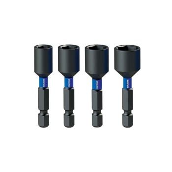 Kincrome K21507 Magnetic Nutsetter Impact Bit Mixed Pack 50mm 4 Piece