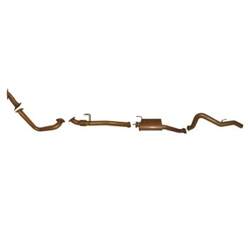 King Brown Single 3" Turbo Back with Muffler fits Hilux KZN165 97-05 KB12100-XXMX