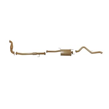 King Brown Single 3" Turbo Back with Cat/Muffler fits D-MAX 07/12-2017 non-DPF KB8510-XCMX