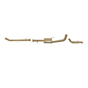 King Brown Single 3" DPF Back with Resonator/Muffler fits Prado GDJ150 07/15-on DPF KBD12221-XXMR