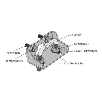 EGR Load Shield Tub Striker Kit fits Colorado/D-Max 12-19 ATC-BSTRKR-KIT