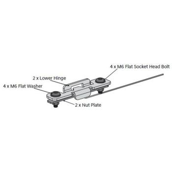 EGR Load Shield Front Hinge Replacement fits Navara/X-Class 15-20 ATC-FRNTHINGEB-KIT