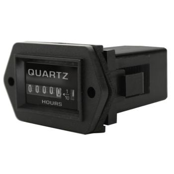 LV Automotive LV1061 Hourmeter Rectangular 12-40V Black 0 - 99999.9 Hrs