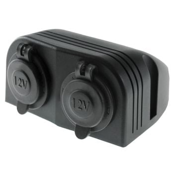 LV Automotive LV1780 DC Dual Accessory Sockets Surface Mount With Covers