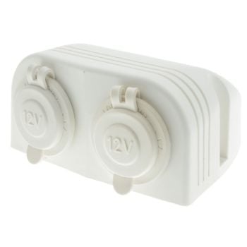 LV Automotive LV1780W DC Dual Accessory Sockets Surface Mount With Covers