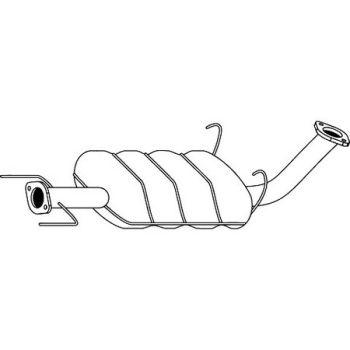 Redback M0502 Muffler fits Hyundai Terracan 12/01-01/07