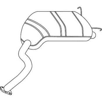 Redback M0503 Mufflers Bolt On fits Hyundai Terracan 12/01-01/07