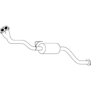 Redback M1438 Muffler fits Toyota Hilux 01/98-04/05