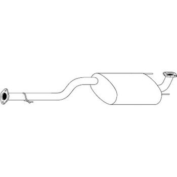 Redback M2270 Mufflers Bolt On fits Toyota Hilux 01/05-09/15