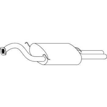 Redback M4173 Muffler fits Hyundai Sonata 05/93-08/98