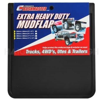 Heavy Duty Mudflap 225mm x 250mm Cargo Mate Bushmaster