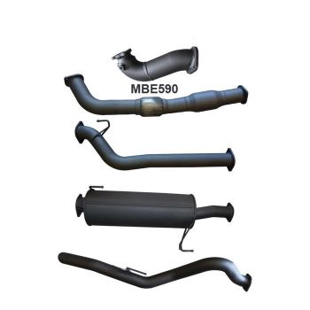 Manta Exhaust Full System with Cat fits Isuzu D-Max 10-12 LWB