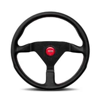 Momo Montecarlo w/ Red Stitching 350 Steering Wheel