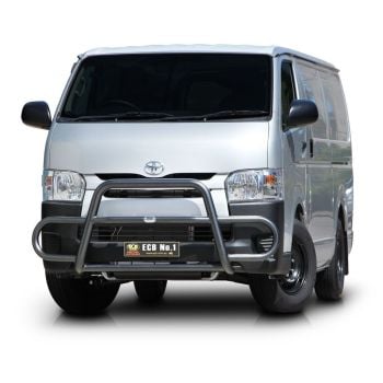 ECB Black Ripple Midi Tube Bar fits Toyota Hiace MWB 02/14-05/19 MT180SYB