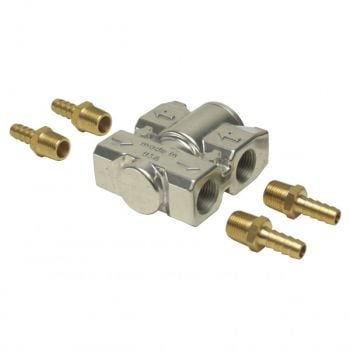 Derale Performance Billet Style Aluminum Fluid Control Thermostat with 3/8" NPT ports 13011
