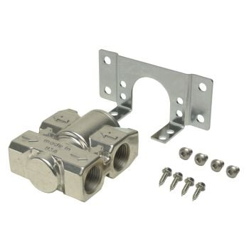 Derale Performance Billet Aluminium Fluid Control Thermostat 1/2" NPT Ports & Bracket 25792