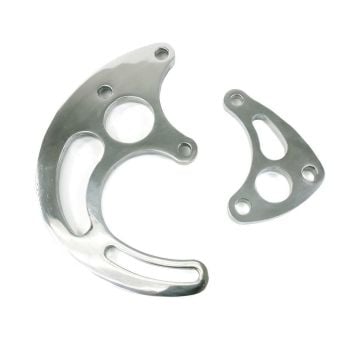 TFI Racing Power Steering Pump Polished Aluminium Bracket Set Chevrolet Sm Block Lwp 41327
