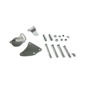 TFI Racing Power Steering Pump Bracket Kit Chrome Steel Chevrolet Small Block Swp Type II 41341