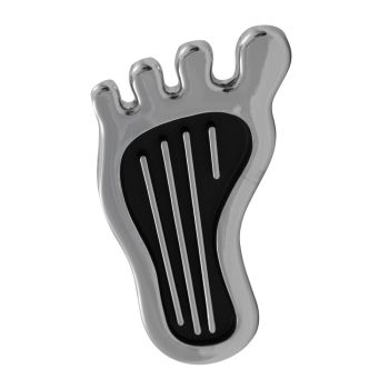 TFI Racing Headlamp Dimmer Pedal Barefoot Surfer Style Chrome with Black 6278