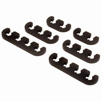 TFI Racing Spark Plug Ignition Lead Wire Dividers V8 Black set fits 7-9mm Leads Heavy Duty 66-196