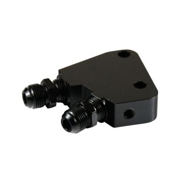 TFI Racing Oil Cooler Adaptor Kit GM LS1 LS2 LS3 LS6 LS7 Gen 4 Engines Black -10AN Male 69-411