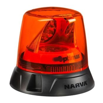 Narva 85660A Optimax LED Rotator Beacon 10-33V Fixed Mount Amber Sae