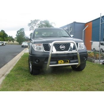 ECB Black Ripple Nudge Bar Series 2 fits Nissan Navara D40 ST-X King 2005-03/15 NB6N60SYB