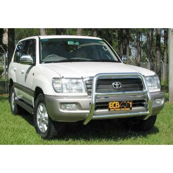 ECB Black Ripple Nudge Bar Series 2 fits Toyota Landcruiser 100 SERIES IFS 04/98-10/07 NB6T66SYB