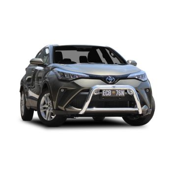 ECB Silver Hammertone Nudge Bar fits Toyota C-HR GXL 10/19-02/24 NBT260SYZ