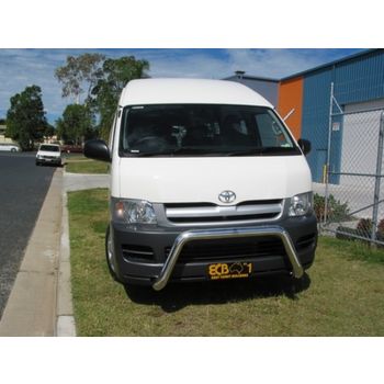 ECB Textura Black Nudge Bar fits Toyota Hiace Commuter 03/05-02/14 NBT78SYM