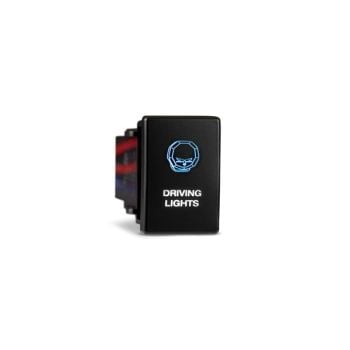 Bushranger NHWA04I400WLDL In-Cabin OEM Style Switch Driving Light Vertical Factory Blank fits Isuzu D-Max/Mazda BT50 2020-on