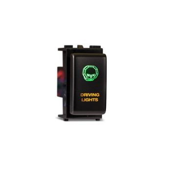 Bushranger NHWA04N100AGDL In-Cabin OEM Style Switch Driving Light Vertical Factory Blank fits Nissan Navara 08-12